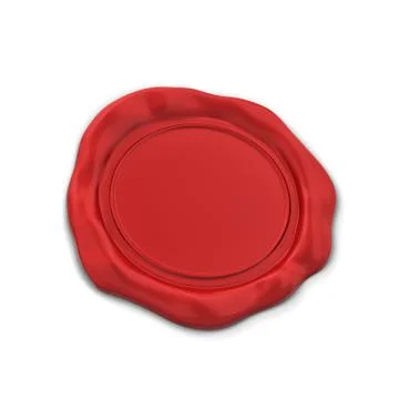 Blank wax seal 스톡 일러스트