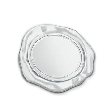 Blank wax seal 스톡 일러스트