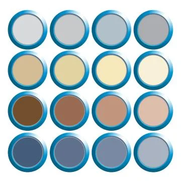 Blank Web Buttons for Website or App Stock Illustration