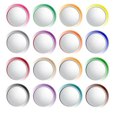Blank Web Buttons for Website or App Stock Illustration