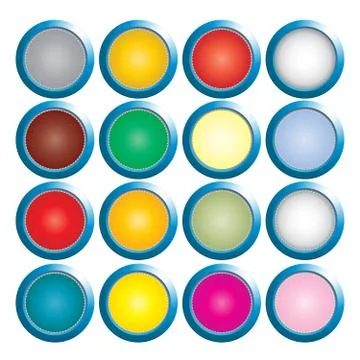 Blank Web Buttons for Website or App 스톡 일러스트