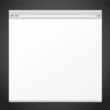 Blank web page Stock Illustration