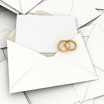 Blank wedding invitation Illustrazione stock