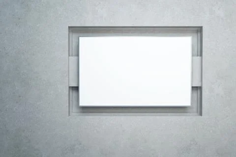 Blank white banner Stock Illustration