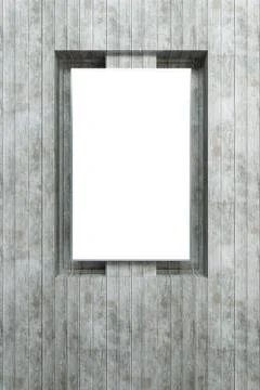 Blank white billboard Stock Illustration