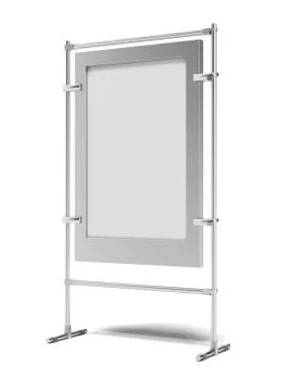 Blank white billboard Stockillustratie