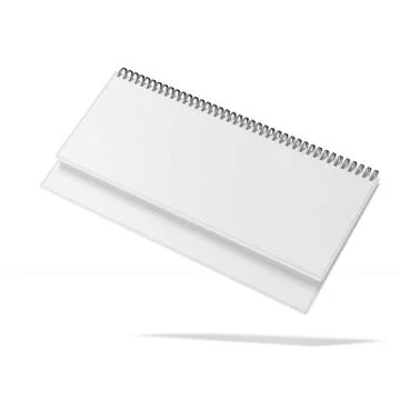 Blank white binder book Stock Illustration