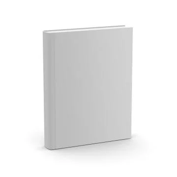 Blank White Book Stock Illustration