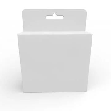 Blank white box for different products Stock Illustration