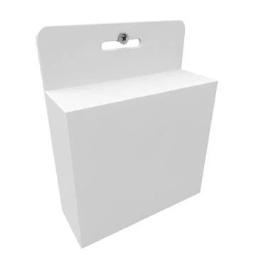 Blank white box for different products Illustrazione stock