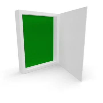 Blank white box for the disk Stock Illustration