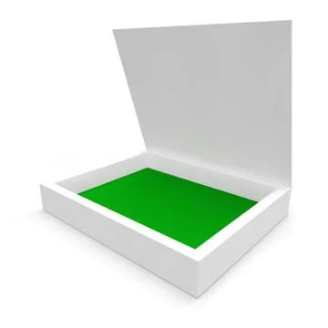 Blank white box for the disk Stock Illustration