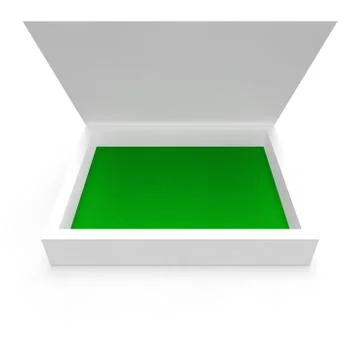 Blank white box for the disk Stock Illustration