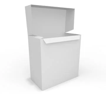 Blank white box Stock Illustration