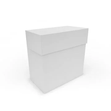 Blank white box Stock Illustration