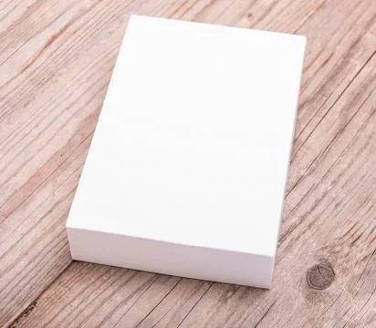 Blank white box. Stock Photos