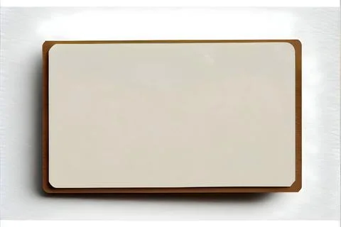 Blank white card on light background. Stock Illustration