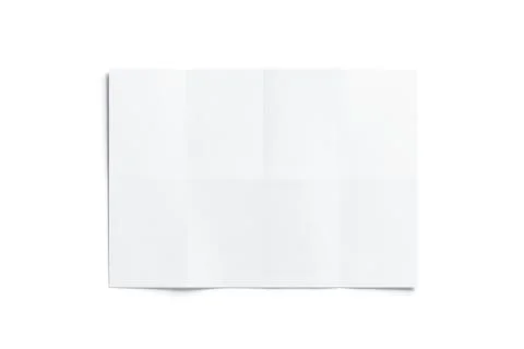 Blank white chart booklet mockup, opened Illustrazione stock