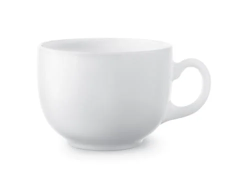 Blank white coffee cup Stock Photos