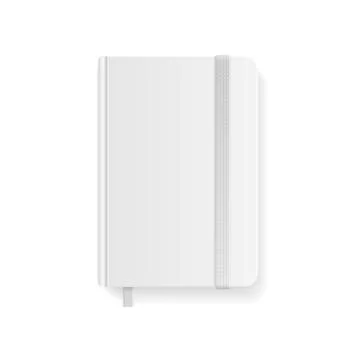 Blank White Copybook Template. Vector Illustrazione stock