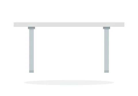 Blank white desktop Stock Illustration
