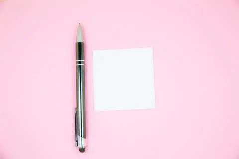 Blank white To Do List Sticker with pen. Searching information on the Inter.. Stock Photos
