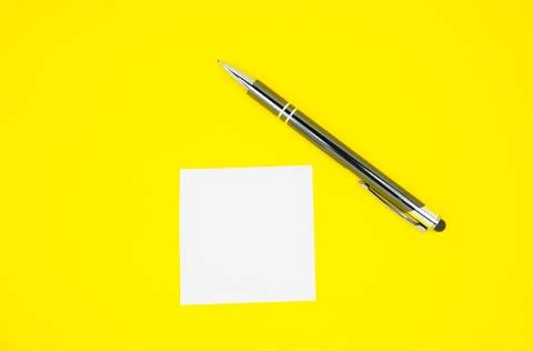 Blank white To Do List Sticker with pen. Searching information on the Inter.. Stock Photos
