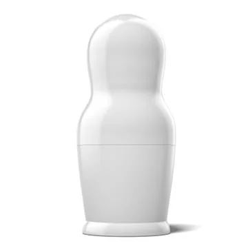 Blank white doll Stockillustratie