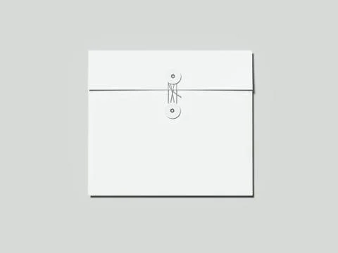 Blank white envelope. 3d rendering Foto stock