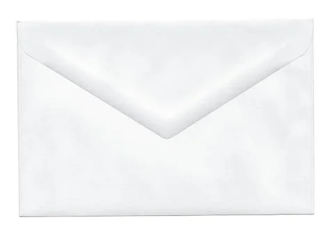 Blank white envelope Foto stock
