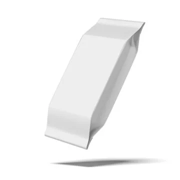 Blank white food packaging Иллюстрация