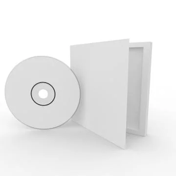 Blank white form - a disc in a box Stock Illustration