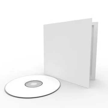 Blank white form - a disc in a box Stock Illustration