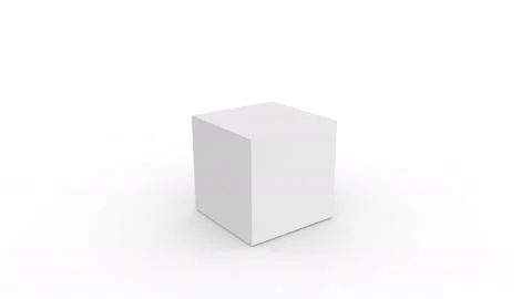 Blank white gift box open parts isolated on white background Stock Footage 85906738