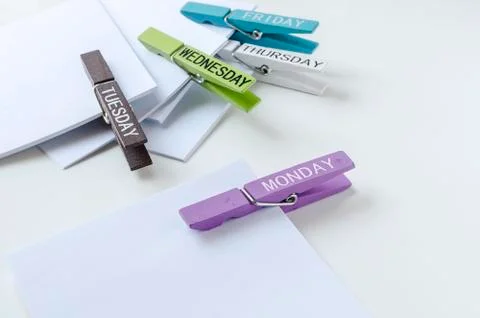 Blank white note Stock Photos