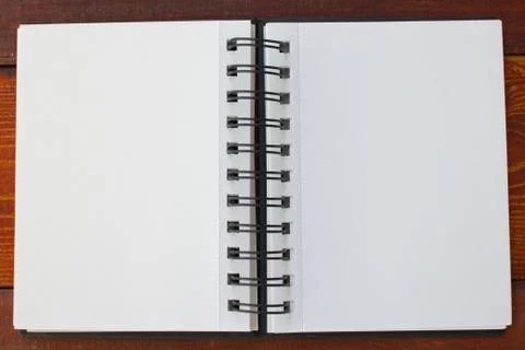 Blank white notebook Stock Photos