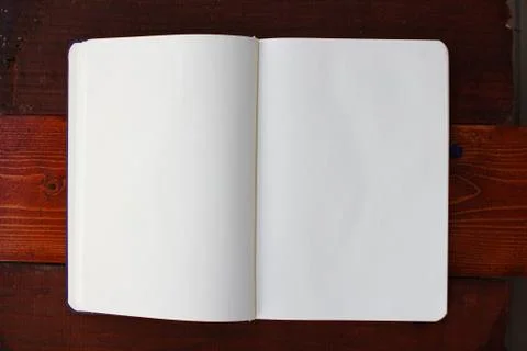 Blank white notebook Stock Photos