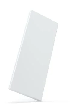 Blank white package product packaging paper cardboard box. 3d illustration Illustrazione stock