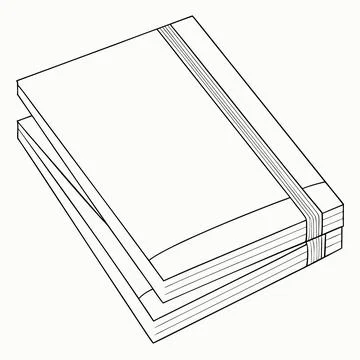 Blank White Paper Document Stack Isolated - Clean Stationery and Archive Co.. Stock Illustration