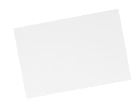 Blank white paper rectangle provides clean copy space. Use for text, design.. 写真素材