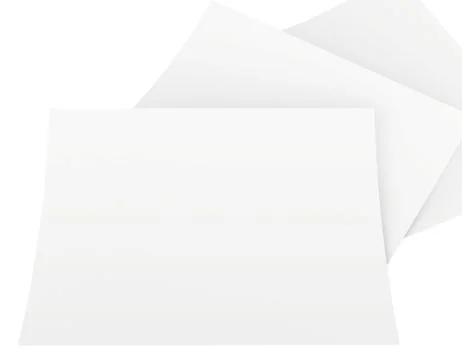 Blank white paper sheets stacked in the order Illustrazione stock
