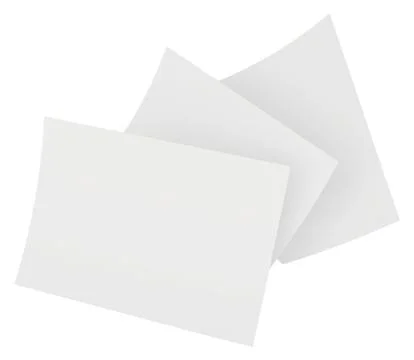 Blank white paper sheets stacked in the order Stockillustratie