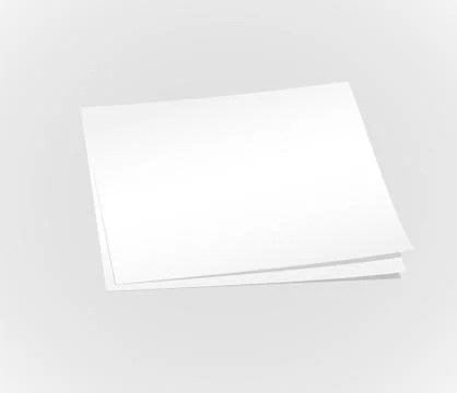 Blank white papers vector background Stock Illustration