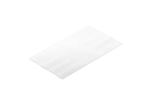 Blank white rectangle interior carpet mockup, side view Stock Illustration