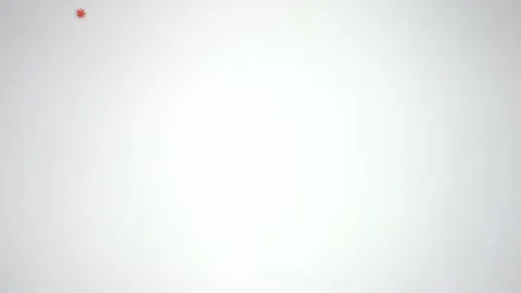 Blank white screen with small red starburst icon Stock Footage 334962305