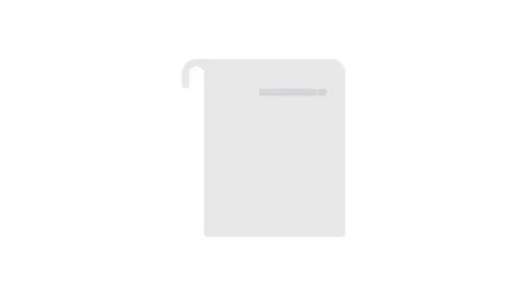 A blank white sheet of paper indicating preparation for writing or drawing. Stock Footage 332855140
