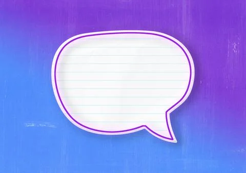 Blank white speech bubble isolated on Blank white speech bubble isolated on p Illustrazione stock