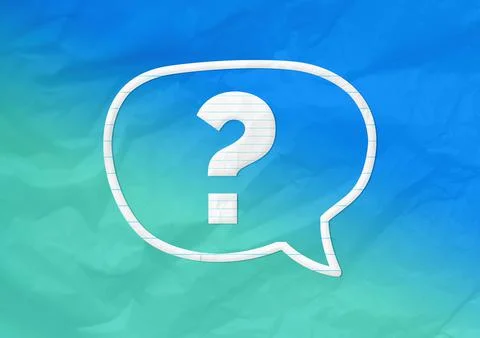 Blank white speech bubble isolated on blue background. 스톡 일러스트