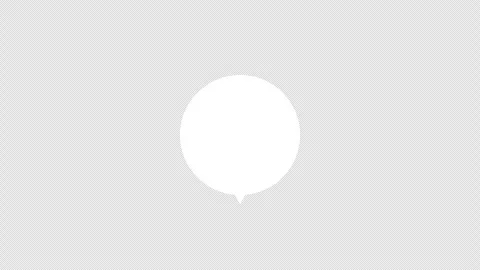 Blank white speech bubble with space for writting text, on black background. 스톡 동영상 267277351