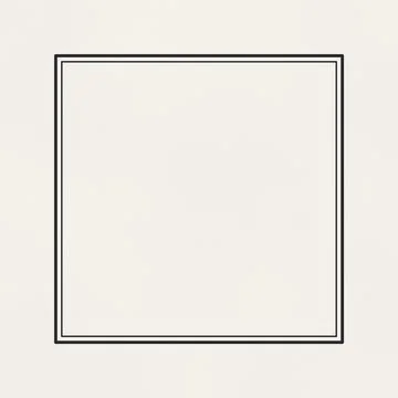 Blank white square frame border placeholder Stock Illustration